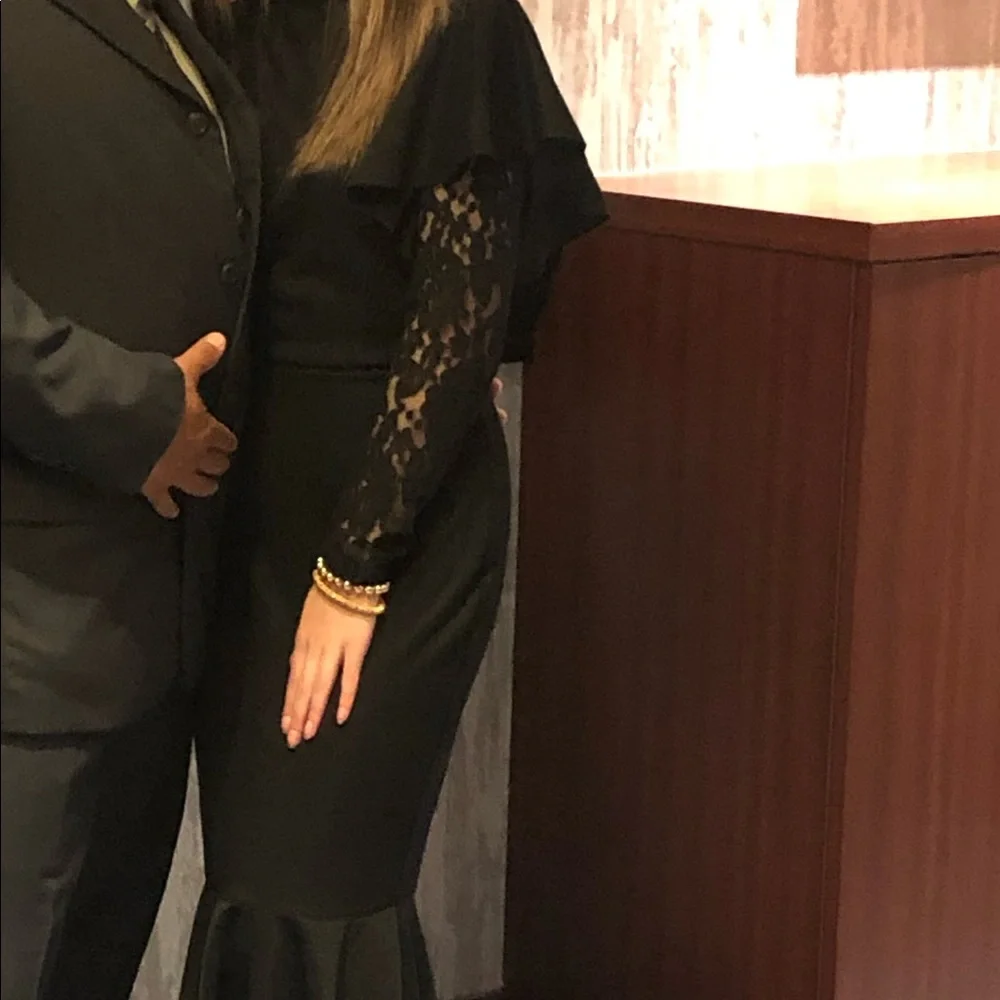 Black evening dress - Picture 4 of 5